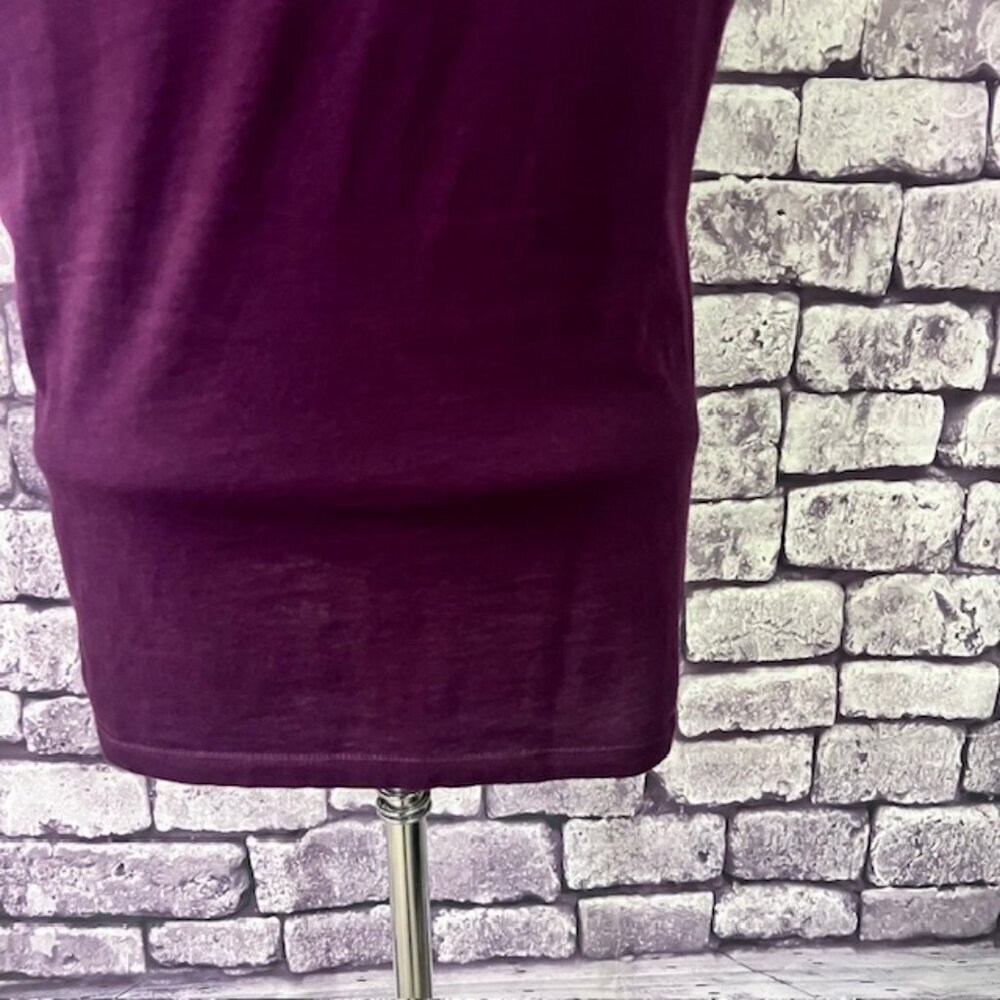 LOFT Purple Lace Front Sleeveless Top Size L - Picture 6 of 9